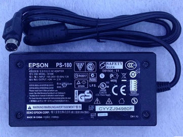 Fonte de alimentação NOVA ORIGINAL do adaptador do adaptador da C.A. de 24v 2A PS-180 para EPSON DM D110 D210 D500 TM H5000II