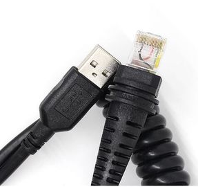 3M novo Coiled Usb Cable para o varredor 1902 do código de barras de Honeywell 1200g 1202g 1250g 1300g 1900g 1900h